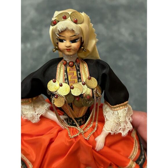 Vintage EROS Florence Made in Italy Roma Girl Doll in Traditional Costume 24 In. - Picture 2 of 11